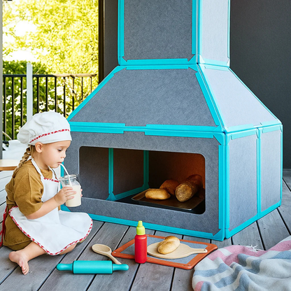 Kidspacetoys®️ Magnetisches Spielhaus für Kinder ab 4 Jahren – Individuell gestaltbare Burgen, Ausgabe 2025