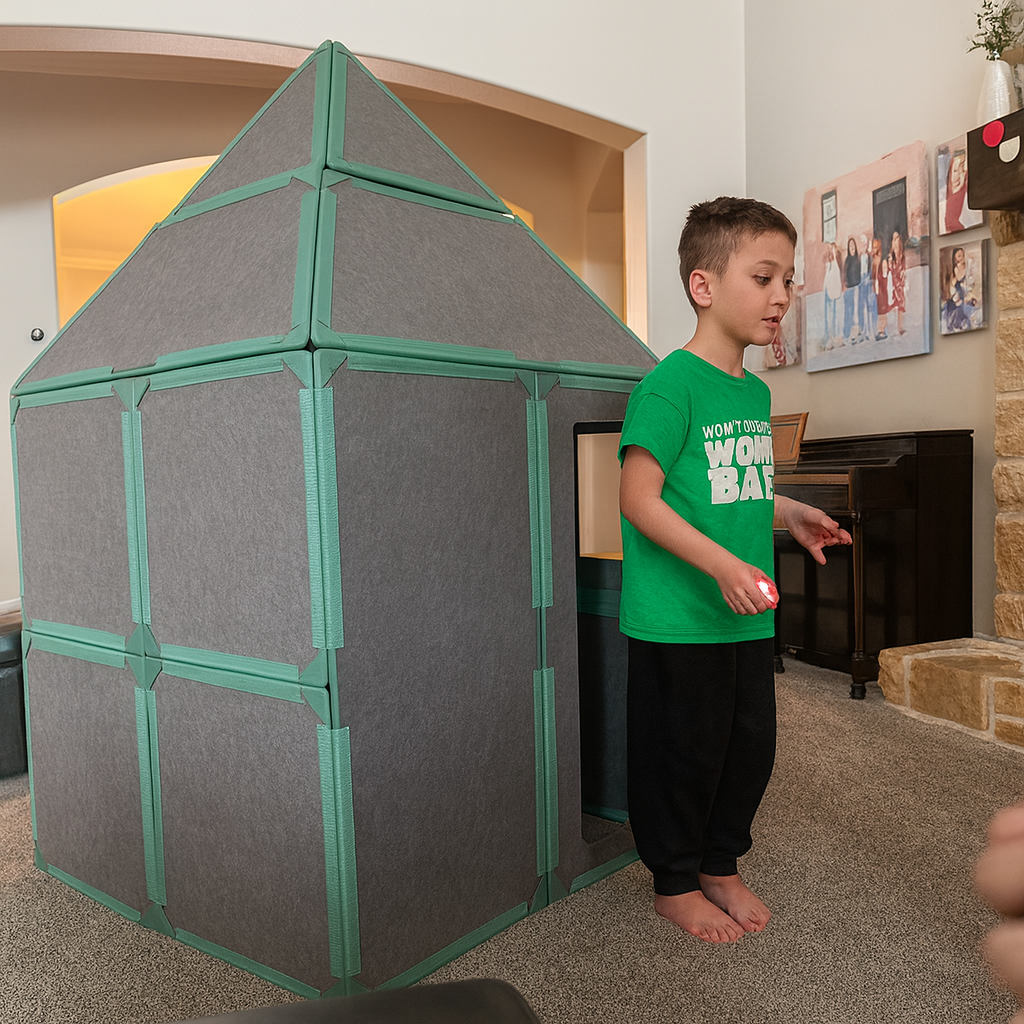 Kidspacetoys®️ Magnetisches Spielhaus für Kinder ab 4 Jahren – Individuell gestaltbare Burgen, Ausgabe 2025