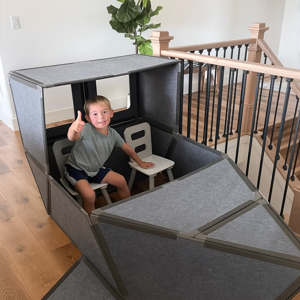 Kidspacetoys®️ Magnetisches Spielhaus für Kinder ab 4 Jahren – Individuell gestaltbare Burgen, Ausgabe 2025